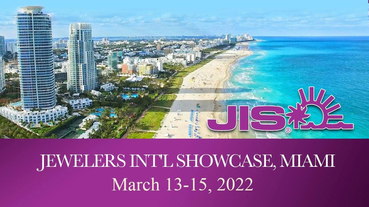 JIS 美国珠宝贸易展 - 2022年3月, 迈阿密海滩会议中心,迈阿密, 美国