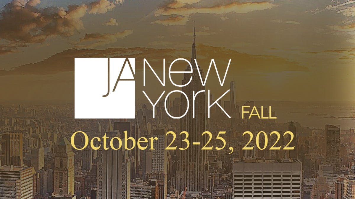 JA New York Fall Show October 2022 USA jewelry trade show