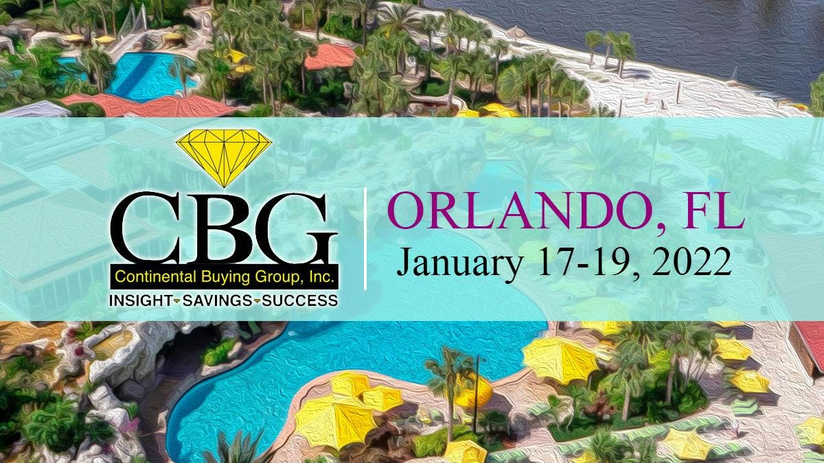 CBG Orlando FL USA January 2022 jewelry trade show
